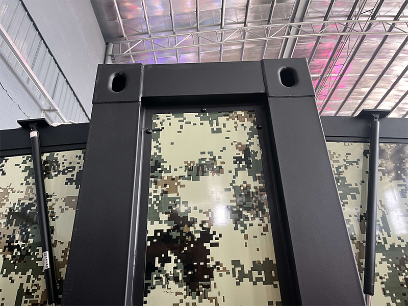 Camouflage small biplane expansion box room